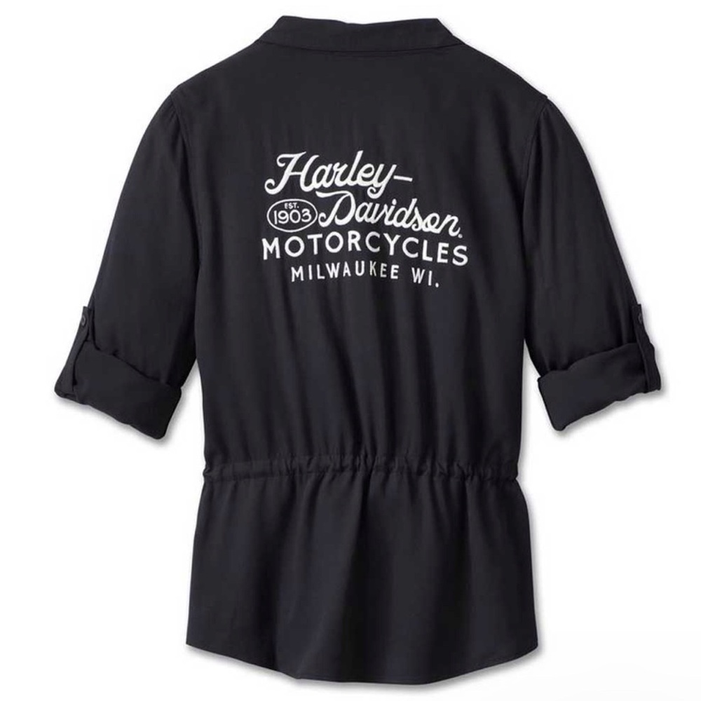 NWT Harley-Davidson® Women's Revolution Drawstring Waist Shirt